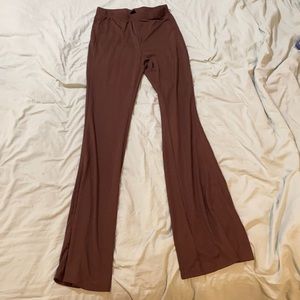 SHEIN brown flare leggings size M